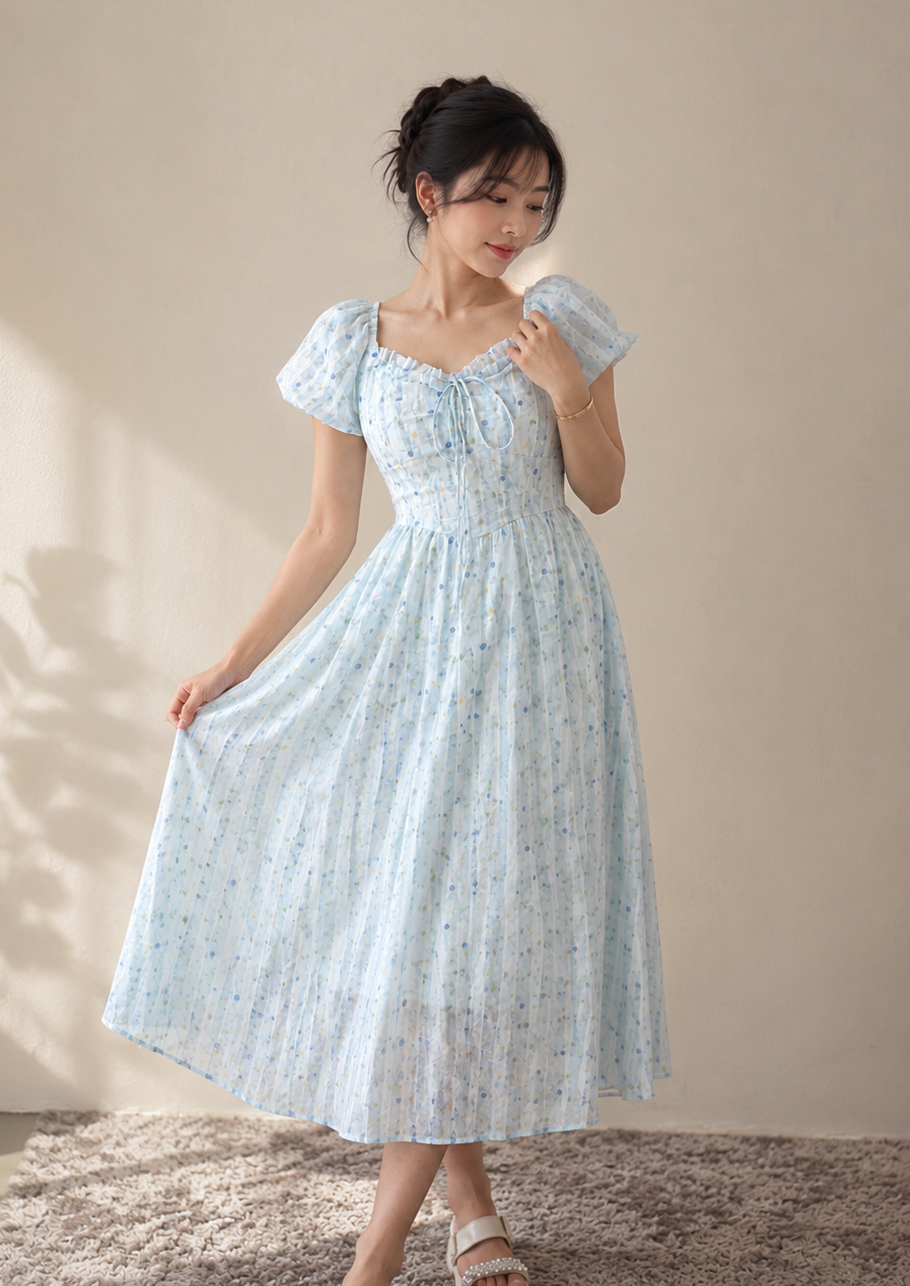 Misty Blue Grace Dress