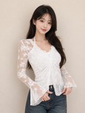 Floral Lace V-Neck Top