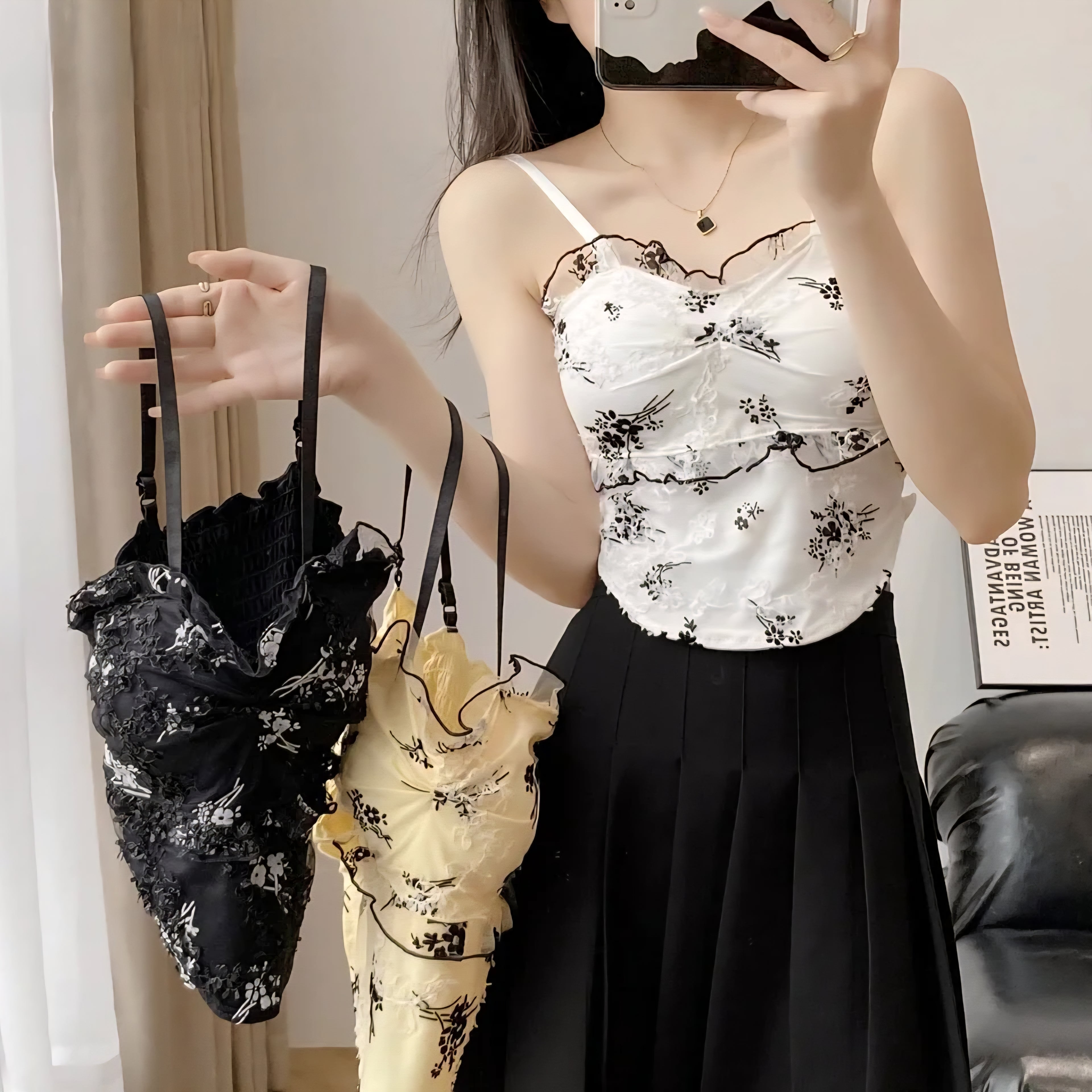 Angelcore Lace Padded Top