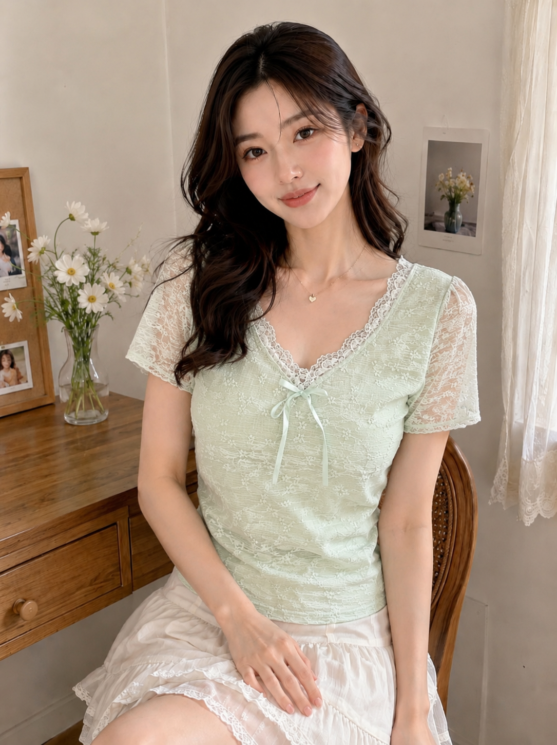 Dreamy Lace Bow Top