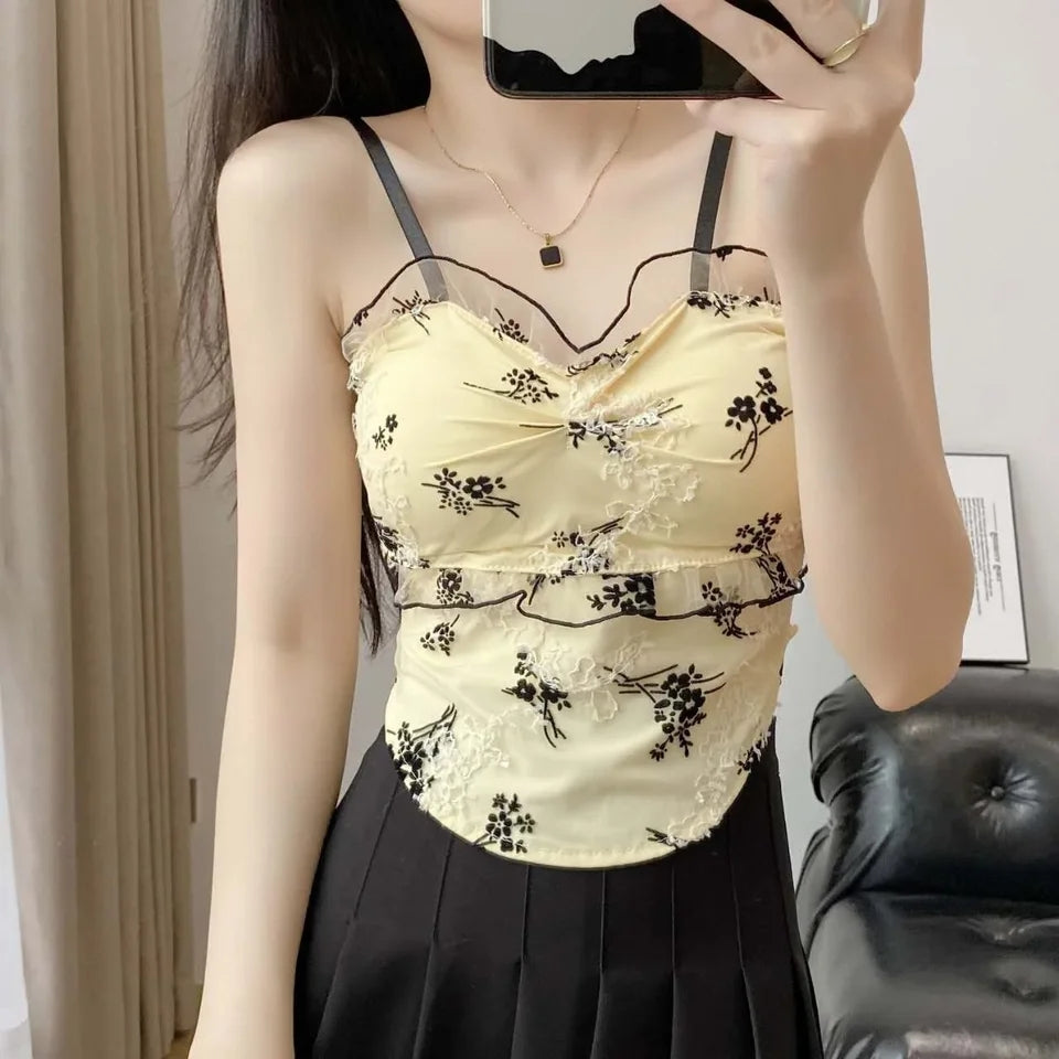 Angelcore Lace Padded Top
