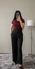 High Waist Belted Trousers
