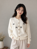 Heartwood Knit Bow Cardigan