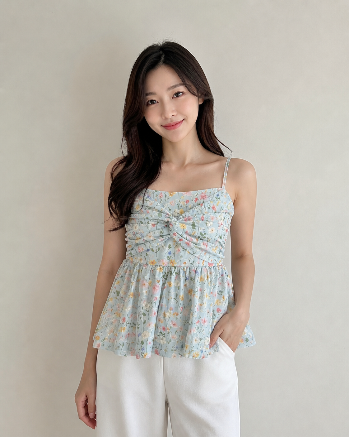 Elara Floral Peplum Top