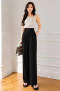 High Waist Belted Trousers